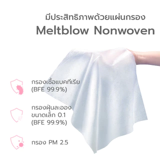 Simple Beauty หน้ากากอนามัย แมสหน้ากาก Medical mask หนา 3ชั้น กรองฝุ่นได้ 99.9% 50ชิ้น