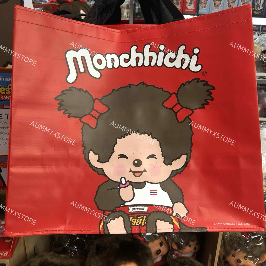 [ สินค้าพร้อมส่ง 🇹🇭 ] ⭐️ ใช้โค้ดลดสุดคุ้ม 20-25% ส่งด่วนถึงภายในวัน 🛵💨 Monchhichi Eco Bag ถุงช็อปปิ้งม่อนชิชิ 🐵🛍️ - รูปที่ 2