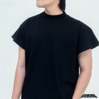 SHWING เสื้อแขนตัด ทรงปีกนก ผ้า No.20 หนานุ่ม Cotton 100% SUPER SHORT SLEEVES