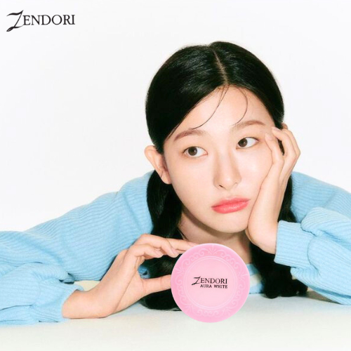 แป้งพัฟ Zendori Aura White Foundation Powder