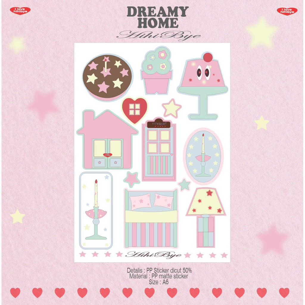 Hihibye Dreamyhome Sticker 🛌💭💌 (A6)