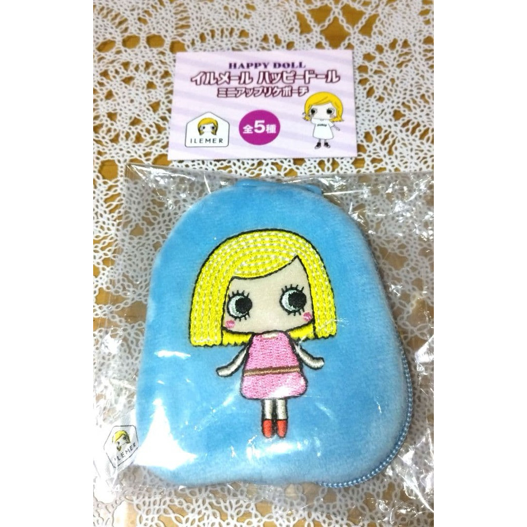 Ilemer Happy Doll Mini Applique Pouch