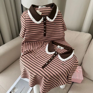 SISSY : เสื้อโปโลแขนสั้น (XS-XXL) คอบัวแต่งขอบลูกไม้ 2 ชั้น ปักอะไหล่เงิน ผ้าถัก cotton แมทซ์ง่ายทุกลุค