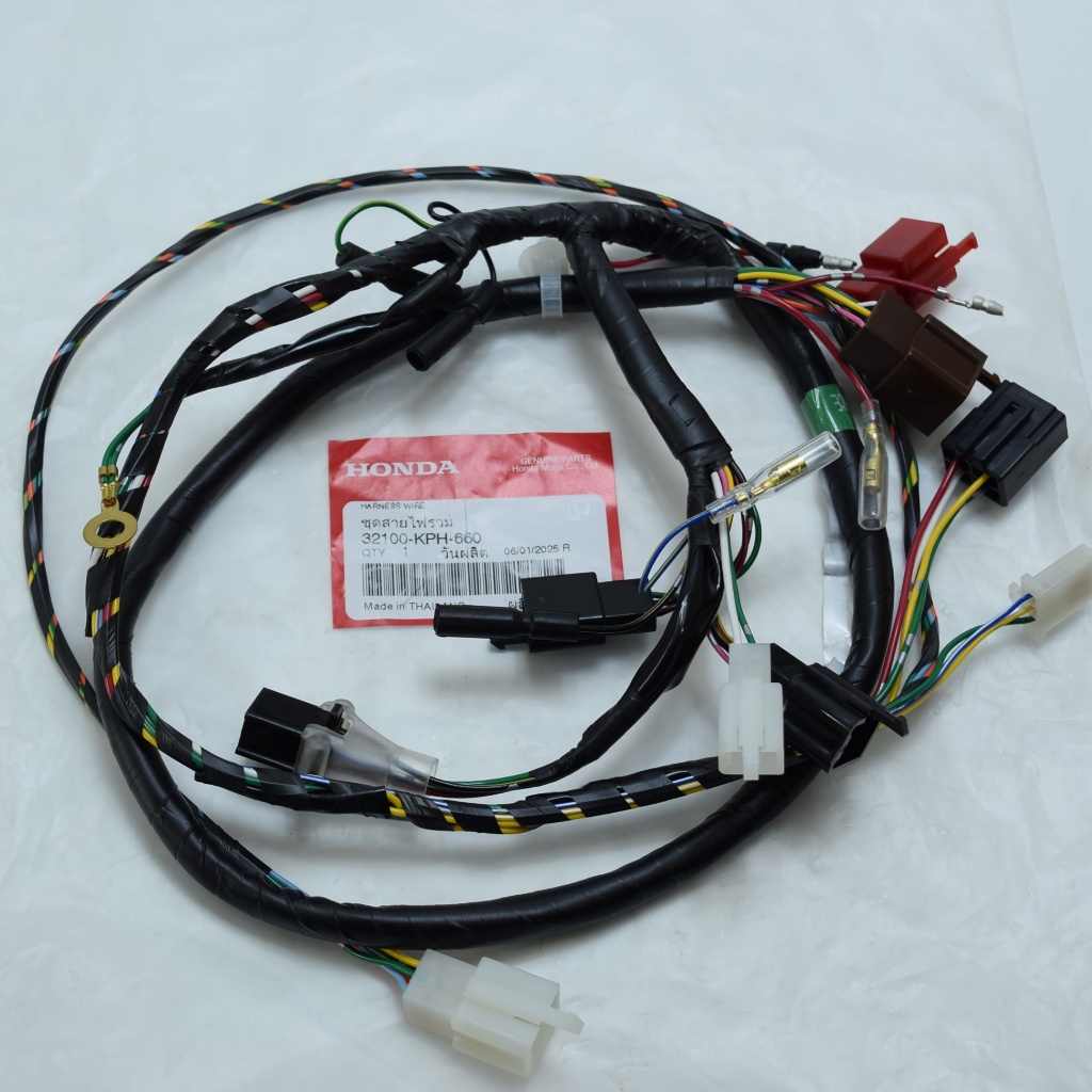 ชุดสายไฟเมน เวฟ125R (สตาร์ทเท้า) แท้ศูนย์ฮอนด้า ราคา/1ชุด 32100-KPH-660