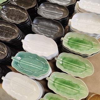 (ขนาด 4.5x8นิ้ว) 📌 จานใบตอง จานไอติม จานส้มตำ จานขนม จานใบไม…