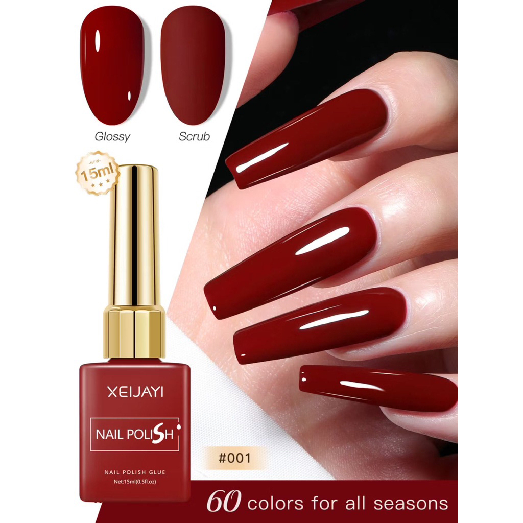 XEIJAYI 15ml เล็บเจลชุด UV LED Soak Off สีสันมูสสําหรับ Home Salon DIY เล็บ(ไม่มีกล่อง)
