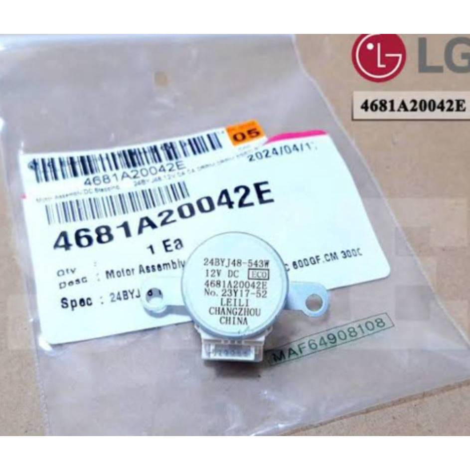 901436 มอเตอร์สวิงแอร์แอลจี LG ของแท้ Part 4681A20042E (สามารถใช้ Part No. 4681A20042G แทนได้) อะไหล