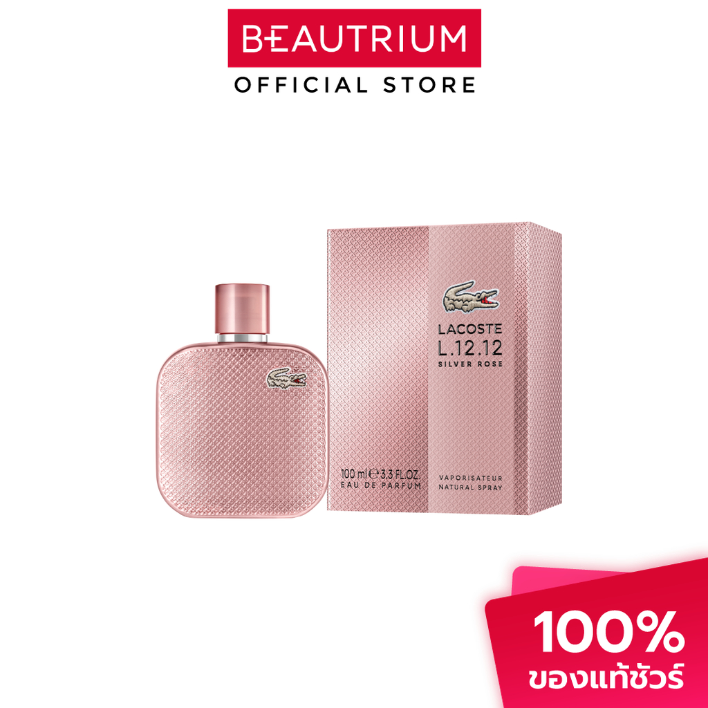 LACOSTE L.12.12 Silver Rose EDP น้ำหอม 100ml