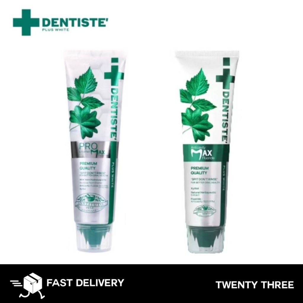 Dentiste Anticavity Max Fluoride 1500PPM Toothpaste 100g. เดนทิสเต้ ยาสีฟัน แปรงแห้ง 100 กรัม