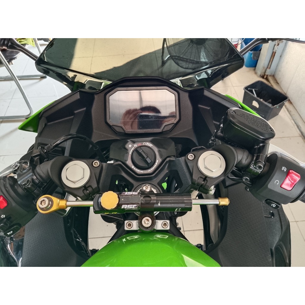 ขากันสะบัด NINJA400 NINJA500 ขาจับกันสะบัด  WM RACING