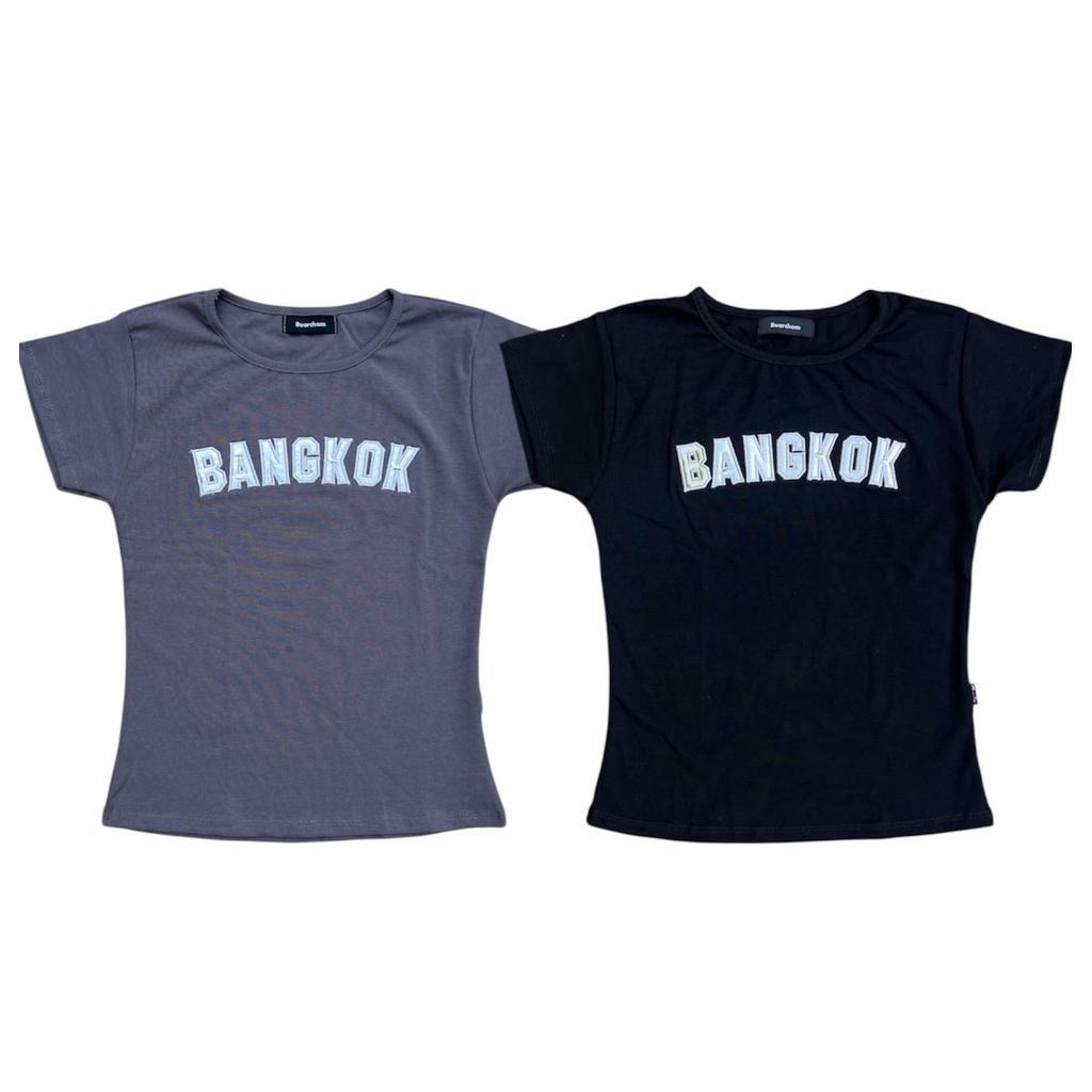 BANGKOK bbt เสื้อเบบี้ทีปักลายbkk