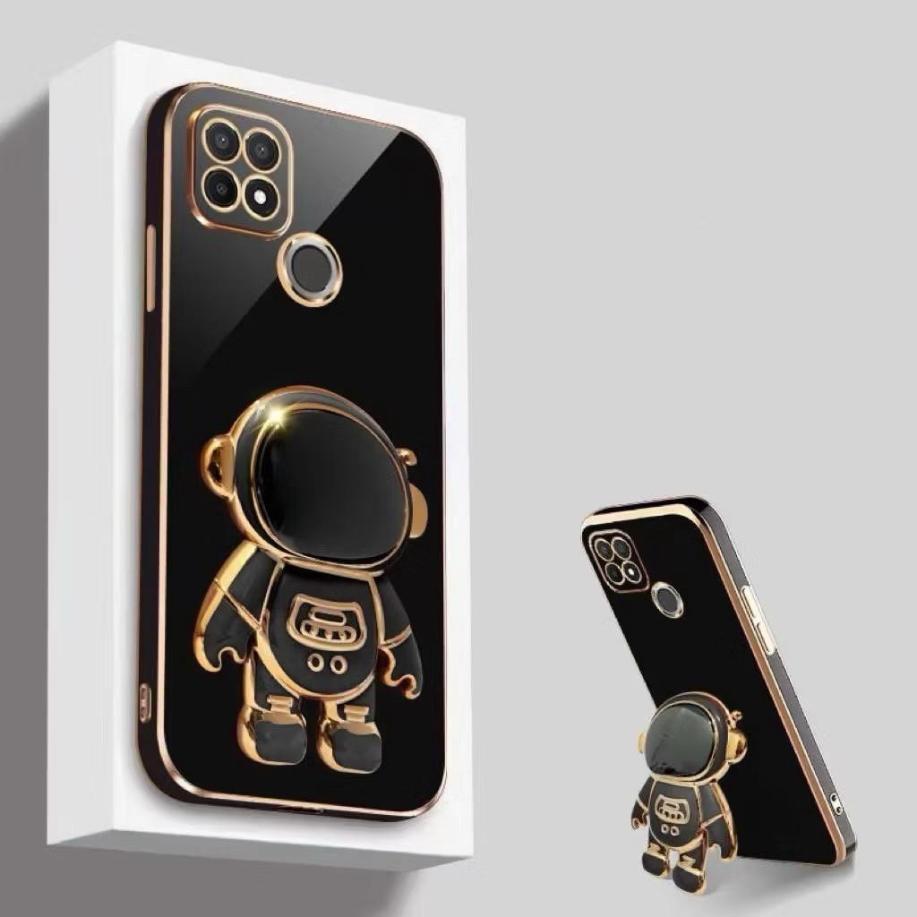 case เคส TPU  นักบินอวกาศ ตั้งได้ สำหรับ Realme  C11 (2021) C21 C25y C21y  Realm9i  C25 C12 C15 เคสนิ่ม น่ารัก