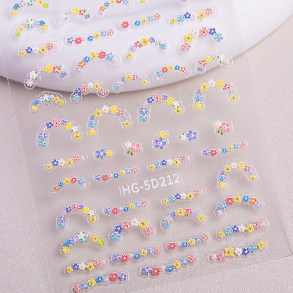 สติกเกอร์ติดเล็บ ลวดลายน่ารัก ตกแต่งเล็บ ติดของอเนกประสงค์ สินค้าพร้อมส่ง