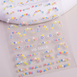 สติกเกอร์ติดเล็บ ลวดลายน่ารัก ตกแต่งเล็บ ติดของอเนกประสงค์ ส…