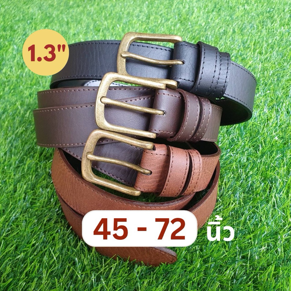หัวเข็มโค้งมนสีทองเหลือง1.3”y2kเรโทรวินเทจแฟชั่นย้อนยุค90เข็มขัดชายหญิงคนอ้วนอวบสีดำน้ำตาล brass gold buckle large belt