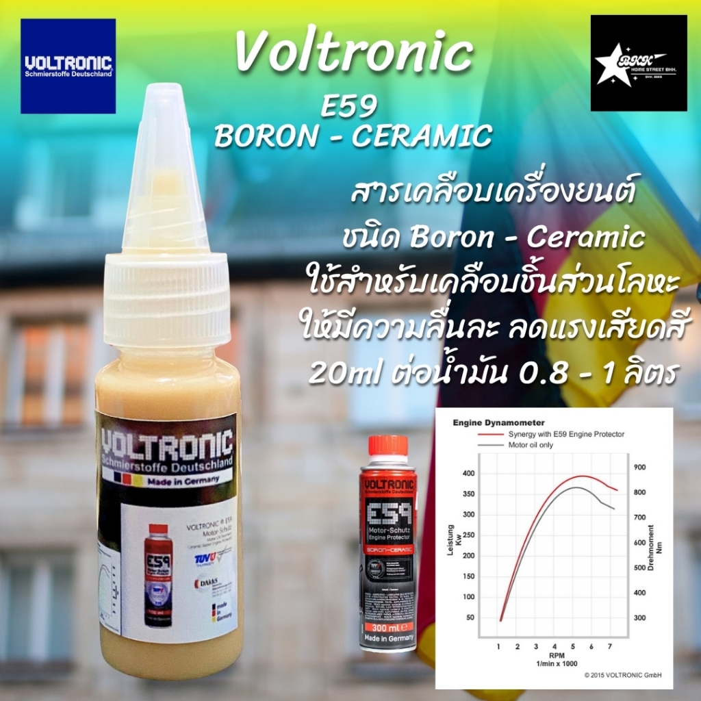 Voltronic E59 Boron Ceramic สารเคลือบเครื่องยนต์ แบบแบ่งจำหน่าย 20ml