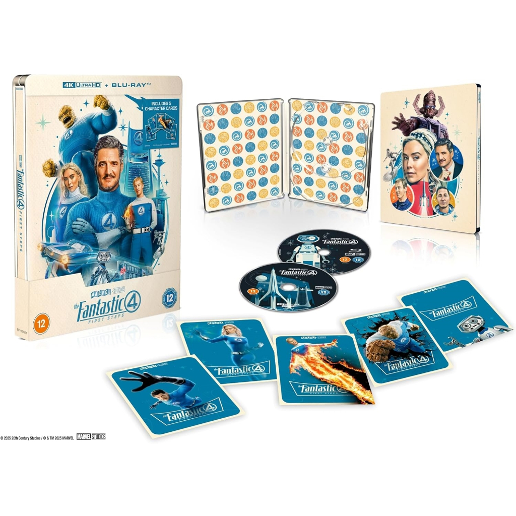 The Fantastic Four: First Steps (Steelbook Limited Edition) [4K Ultra HD + Blu-Ray] (ไม่มีไทย) (Impo