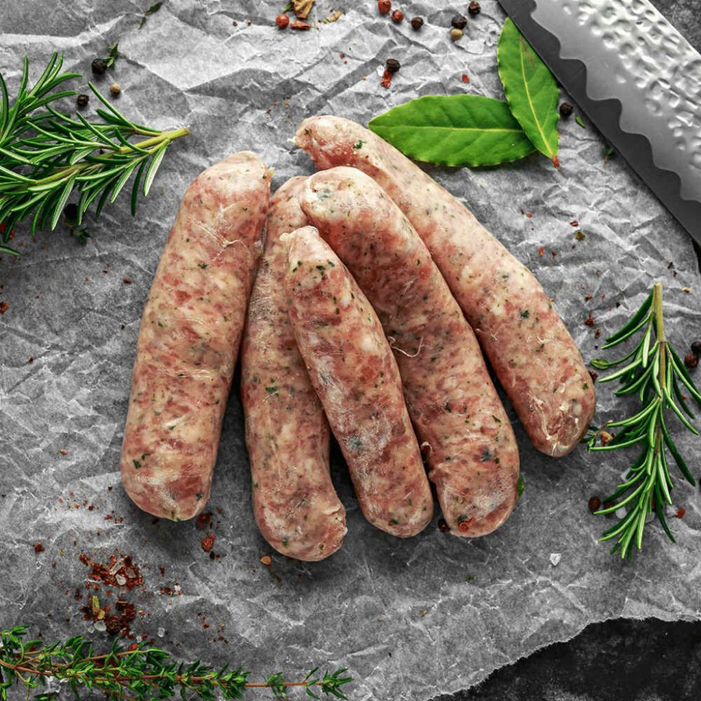 ไส้กรอกสไตล์คัมเบอร์แลนด์ 500 กรัม - 5 ชิ้น Cumberland Style Sausage 500g - 5 links