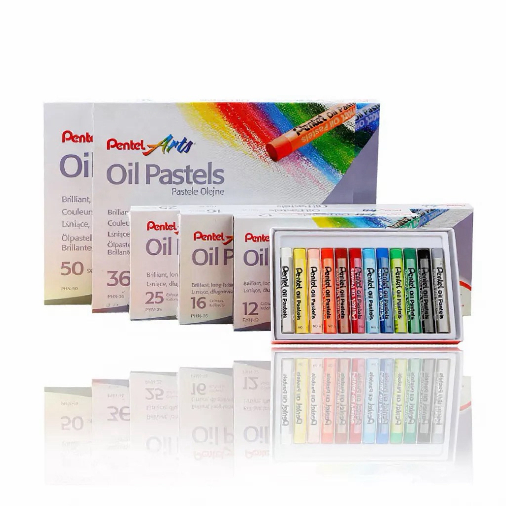 Pentel สีชอล์ค เพนเทล 12สี 16สี 25สี 36สี 50สี สีชอล์ก Pentel Oil Pastel