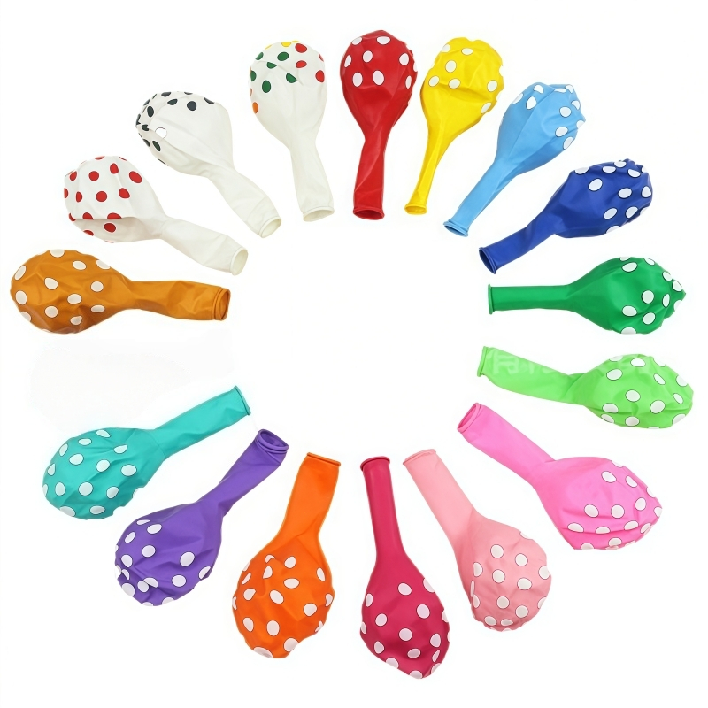 ลูกโป่งยาง ลายจุด หลากสี 12 นิ้ว สําหรับตกแต่งปาร์ตี้วันเกิด งานแต่งงาน 5 ชิ้น มีหลากหลายสีให้เลือก - รูปที่ 7