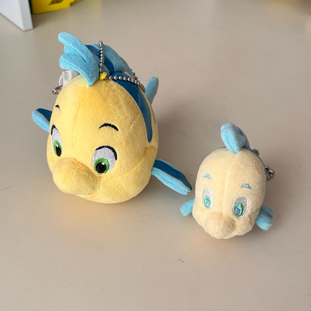 พวงกุญแจ Tokyo Disney Flounder Sebastian Plush Little Mermaid Ariel ปลา เงือก ปู เจ้าหญิง แอเรียล ดิ