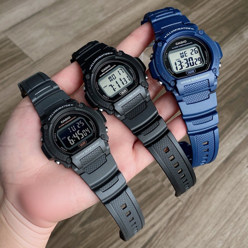 Casio Standard นาฬิกาข้อมือ รุ่น W-219H,W-219HB,W-219HC,W-219HD (W-219H-1A,W-219HB-5A,W-219HD-1A)