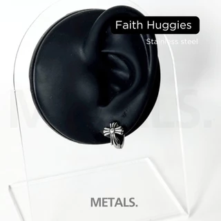 METALS ต่างหูห่วง Faith Huggies สแตนเลส (WATERPROOF) EH22