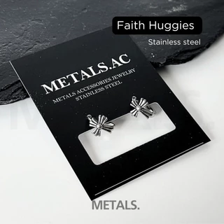 METALS ต่างหูห่วง Faith Huggies สแตนเลส (WATERPROOF) EH22