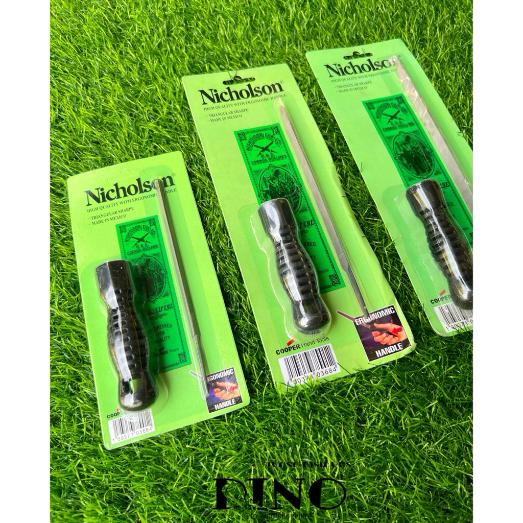 ตะไบสามเหลี่ยมพร้อมด้าม 3 ขนาด ตะไบ ตะไบเหล็ก NICHOLSON ตะไบอเนกประสงค์ ตะไบ 3 เหลี่ยม อุปกรณ์ช่าง