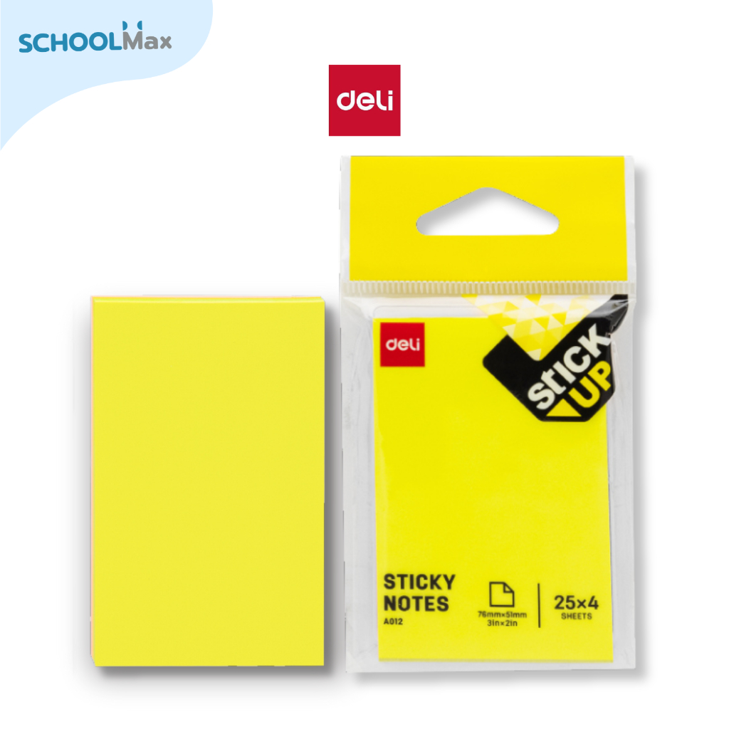 Deli กระดาษโน๊ต 76x51mm (4สี) รุ่น No.A01202 / ชิ้น