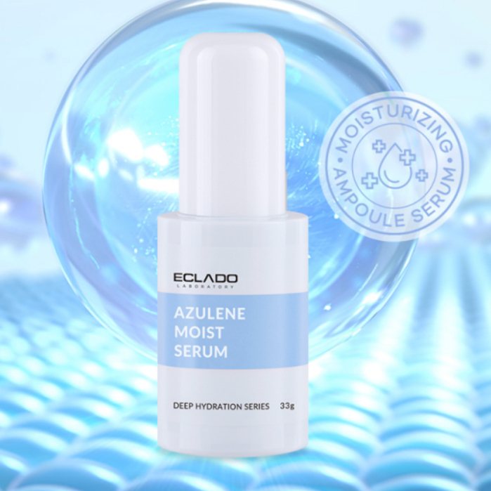 Eclado Azulene Moist Serum 33g เซรั่มบรรเทาอาการระคายเคือง ปลอบประโลมผิว  เสริมปราการผิวแข็งแรง ผิวชุ่มชื้น