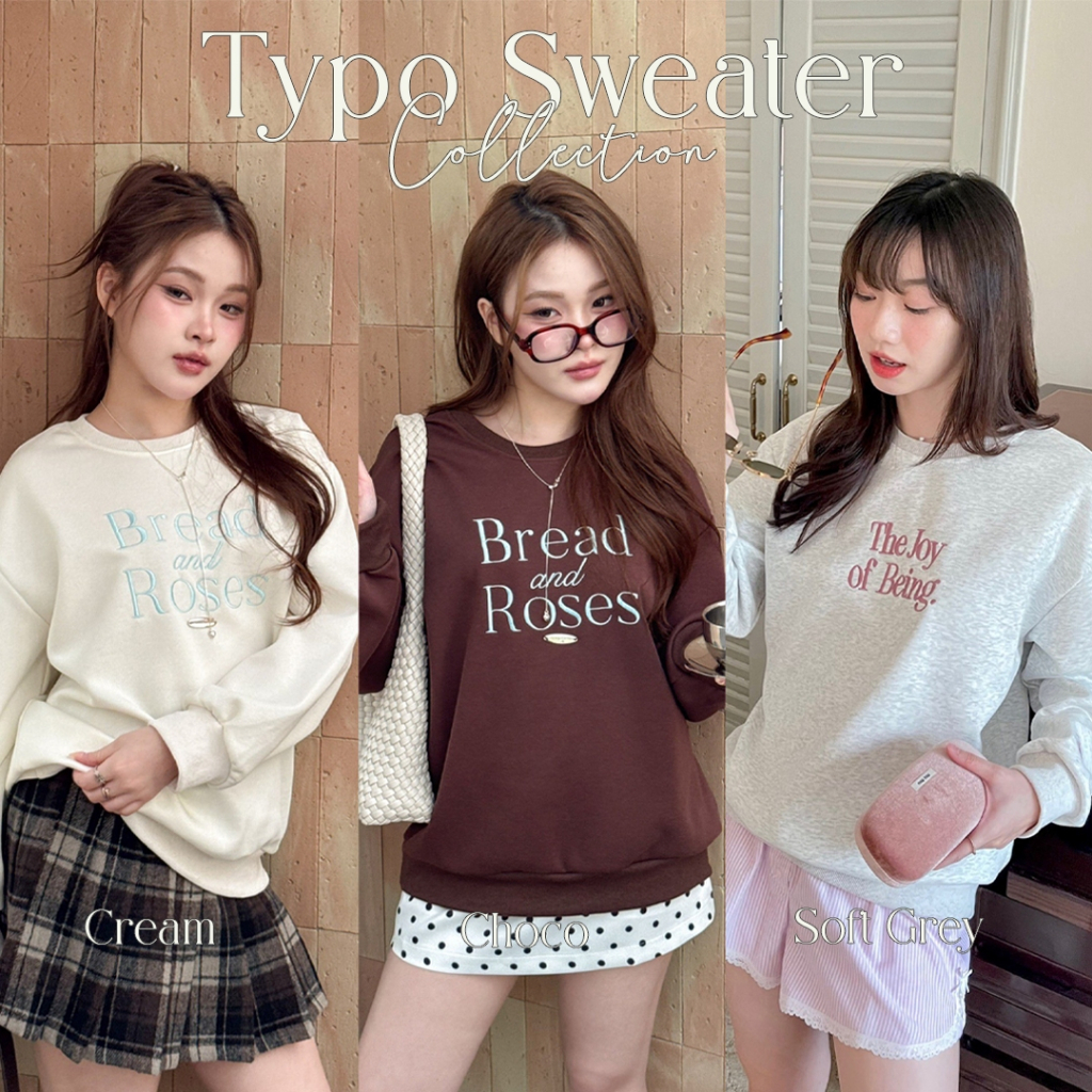 Choosedress Typo Sweater Collection เสื้อกันหนาว สเวตเตอร์ A7155,A7121,A7164