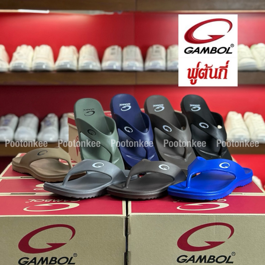 GAMBOL รุ่น GM 41140 / GW 41140 แกมโบล รองเท้าแตะหนีบชายหญิงSize 36-44