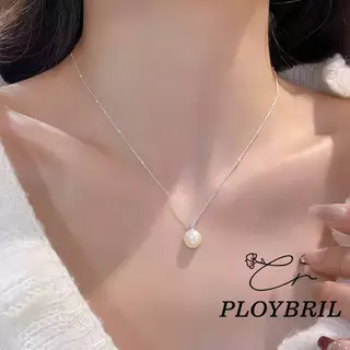 สร้อยคอ มุก จี้ สร้อยคอแฟชั่น เครื่องประดับผู้หญิง สไตล์เรียบหรูเกาหลี PLOYBRIL X003