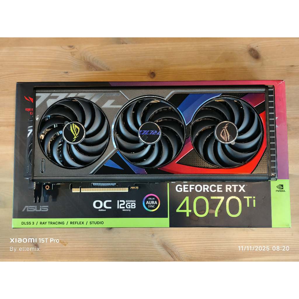 RTX 4070 TI - ASUS ROG STRIX OC 12GB GDDR6X มือสอง ประกันศูนย์ไทย ใหม่ๆ