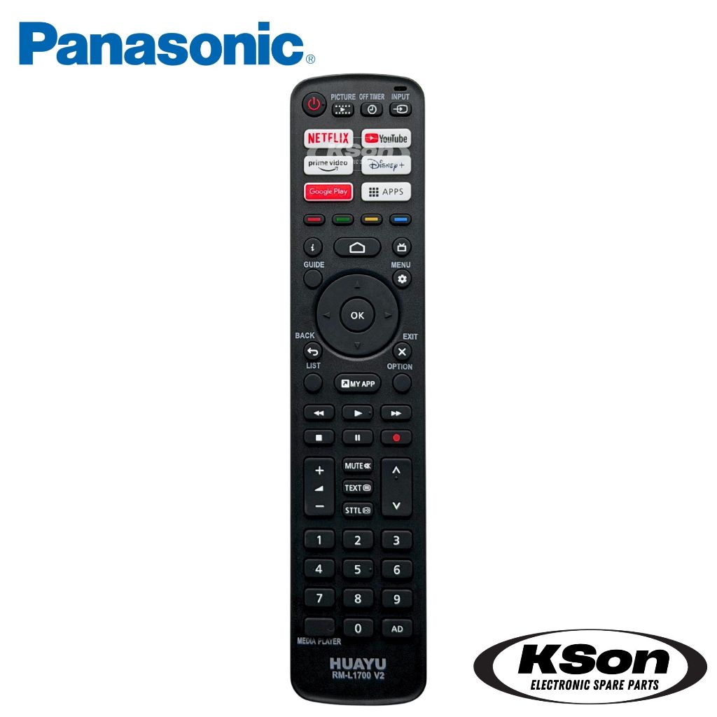 รีโมททีวี พานาโซนิค ใช้กับสมาร์ททีวีพานาได้ทุกรุ่น Universal Panasonic Smart TV Remote Control รุ่น RM-L1700 V2 ราคา ถูกที่สุด ดีลบีเคเค แกลเลอรีภาพที่ 2