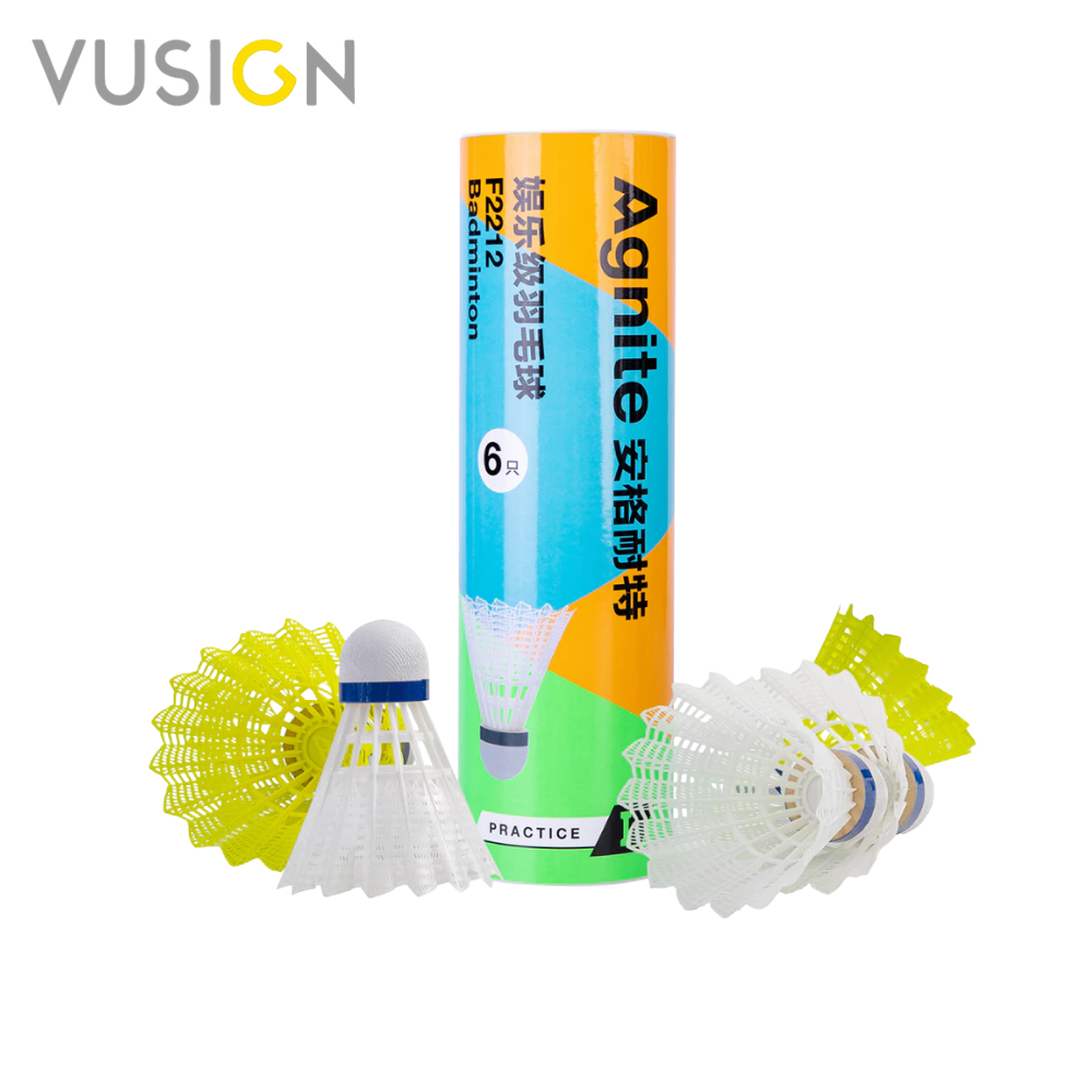 Vusign ลูกแบดมินตัน ลูกแบดไนลอน ลูกแบด วัสดุกระโปรงไนลอน ใช้งานได้นาน ไม่ขาดง่าย Nylon Shuttlecock