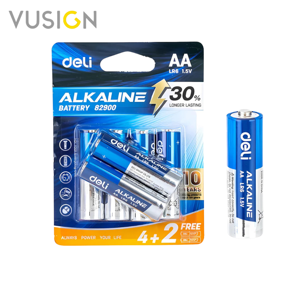 Vusign ถ่าน ถ่านอัลคาไลน์ ถ่านไฟฉาย ความจุสูง AA LR6 / AAA LR03 ถ่าน1.5Vใหม่ ของแท้ Alkaline Battery