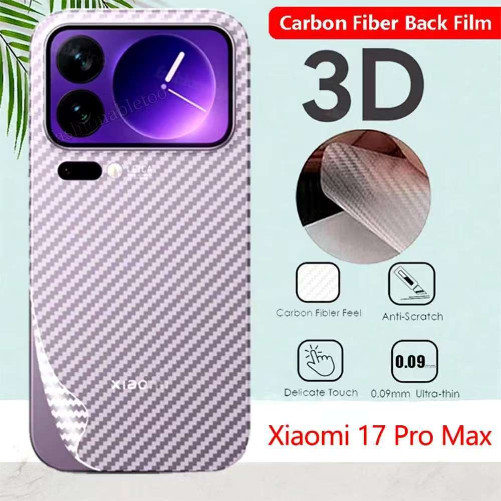 Xiaomi 17Pro(พร้อมส่งในไทย)ฟิล์มหลังลายเคฟล่าสำหรับXiaomi17/Xiaomi 17 Pro/Xiaomi 17 Pro Maxตรงรุ่น
