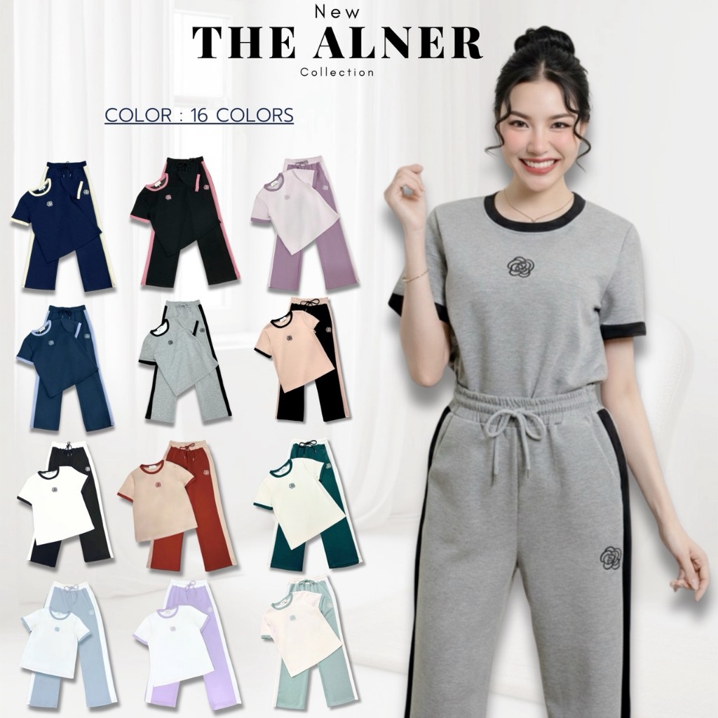 รีวิวป้ายยา! Thealner Camellia mode AN351 เซตเสื้อกางเกงสุดน่ารัก สไตล์เกาหลีออกงาน