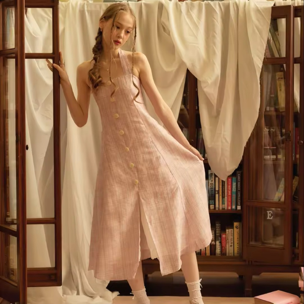 Lookbooklookbook maple dress 🐰💖mauve gingham (size m)