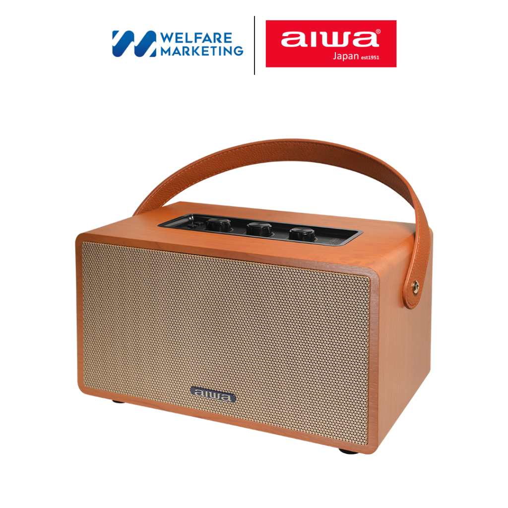 [ผ่อน 0%] AIWA Timeless Bluetooth Speaker ลำโพงบลูทูธพกพา BASS++