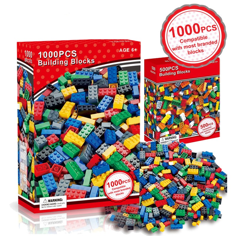 1000ชิ้น/500ชิ้น ตัวต่อ รุ่นอิสระ Building Blocks ของเล่นเสริมพัฒนาการ