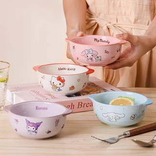 [ของแท้] Sanrio ชามหูจับ ซานริโอ กล่องสวย BPA Free - ใช้ได้สำหรับเด็ก ของขวัญน่ารัก ส่งฟรี ด่วน