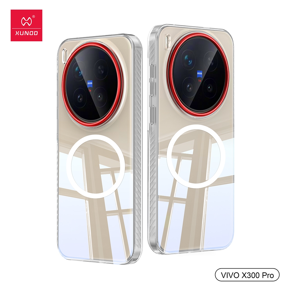 Xundd Crystal Clear Case สำหรับ VIVO X200 Ultra X300 Pro เคสพีซีบางเฉียบป้องกันสีเหลืองและป้องกันรอยขีดข่วน