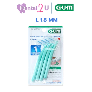 ของแท้ ฉลากไทย Gum Pro's interdental brush แปรงซอกฟัน Gum L type 1 แพค 4 ชิ้น
