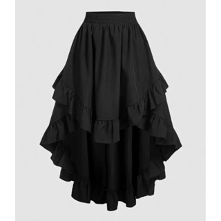 พร้อมส่ง 📍 กระโปรงแฟนตาซี กระโปรงแฟชั่นโกธิคย้อนยุค โจรสลัด …