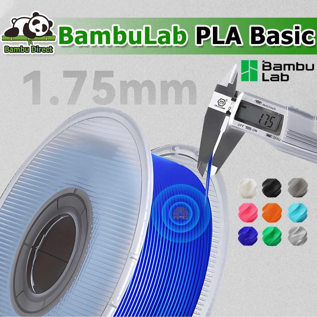 เส้นพลาสติก PLA สำหรับเครื่องพิมพ์ 3D Bambu Lab พร้อมถาดสำหรับ Bambu Lab A1/A1 Mini/X1/P1 รุ่น RFID 