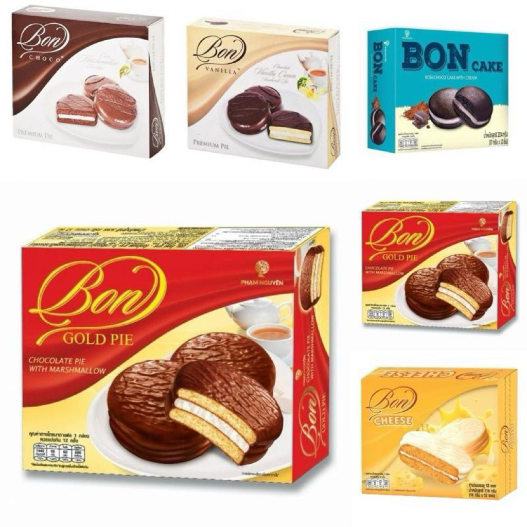 บอนช็อกโกพายกล่อง12ชิ้น99บาท