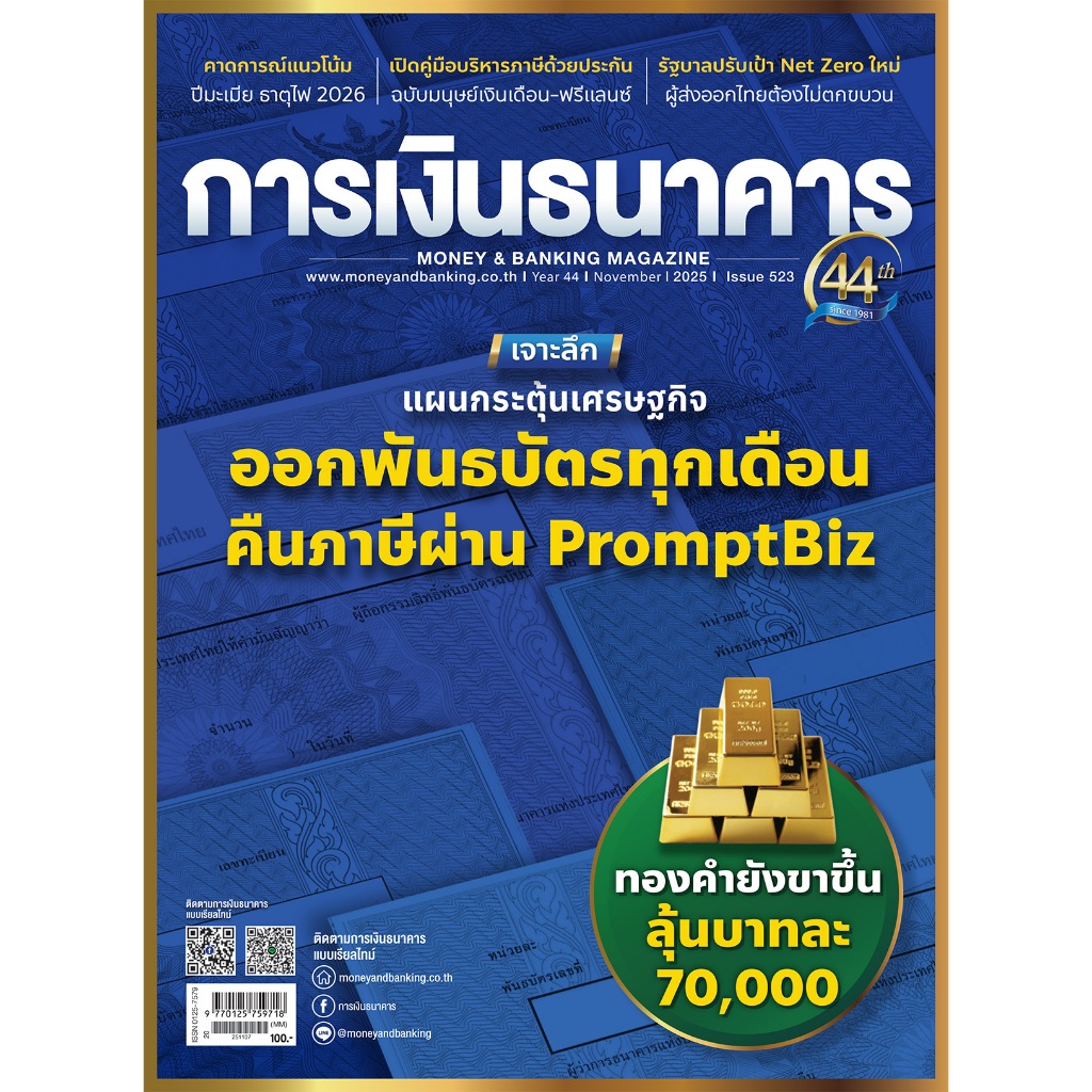 การเงินธนาคาร ฉบับที่ 523 พฤศจิกายน 2568